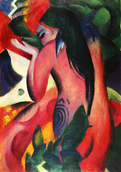 Rote Frau Franz Marc